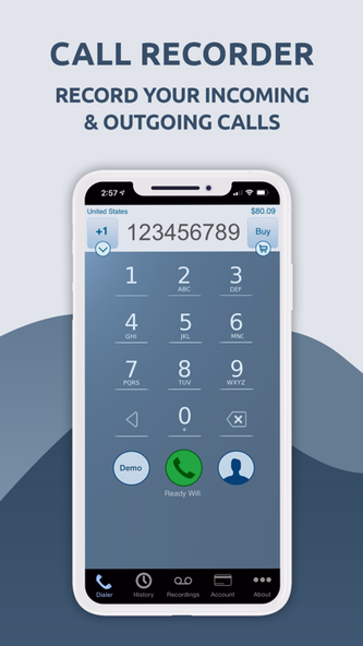 Call Recorder - IntCall Screenshot 1 - AppWisp.com Call Recorder - IntCall Screenshot 1 - AppWisp.com