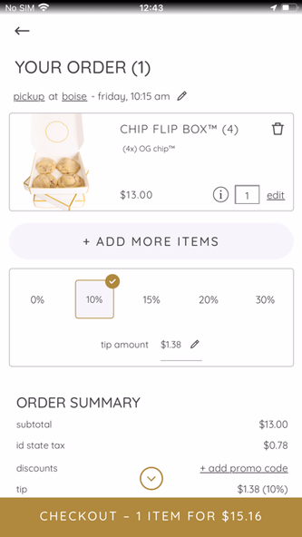 Chip Cookies Screenshot 4 - AppWisp.com Chip Cookies Screenshot 4 - AppWisp.com