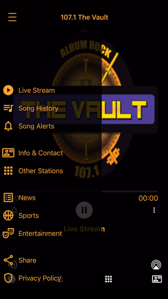 107.1 The Vault Screenshot 2 - AppWisp.com 107.1 The Vault Screenshot 2 - AppWisp.com