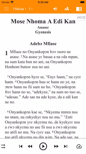 Akuapem Twi Bible Screenshot 1 - AppWisp.com Akuapem Twi Bible Screenshot 1 - AppWisp.com