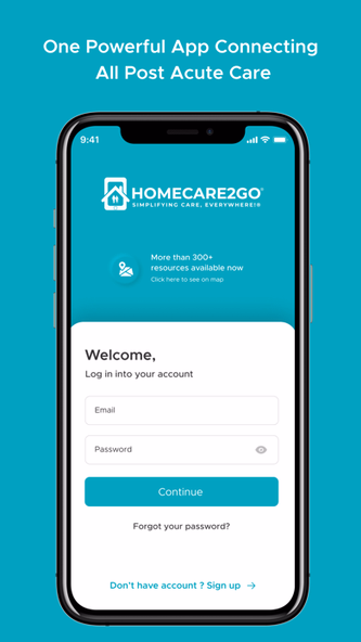 HOMECARE2GO® Screenshot 1 - AppWisp.com HOMECARE2GO® Screenshot 1 - AppWisp.com