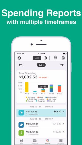 Bill Tracker Pro Screenshot 3 - AppWisp.com Bill Tracker Pro Screenshot 3 - AppWisp.com