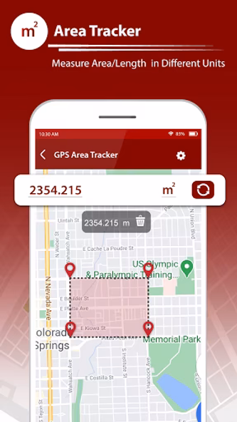 GPS Fields Area Measure App Screenshot 2 - AppWisp.com GPS Fields Area Measure App Screenshot 2 - AppWisp.com