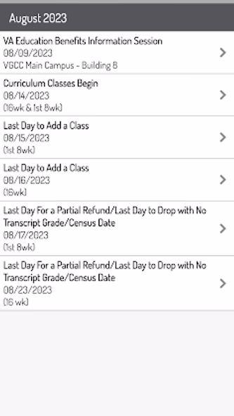 VGCC Mobile Screenshot 2 - AppWisp.com VGCC Mobile Screenshot 2 - AppWisp.com