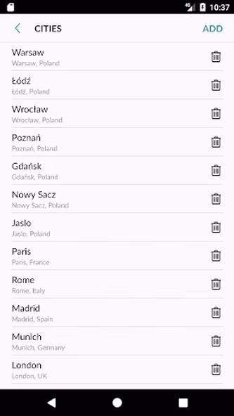 Poland Weather Screenshot 4 - AppWisp.com Poland Weather Screenshot 4 - AppWisp.com