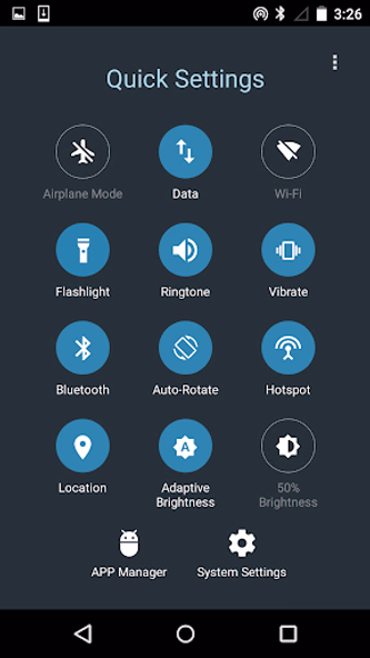 Quick Settings for Android Screenshot 1 - AppWisp.com Quick Settings for Android Screenshot 1 - AppWisp.com