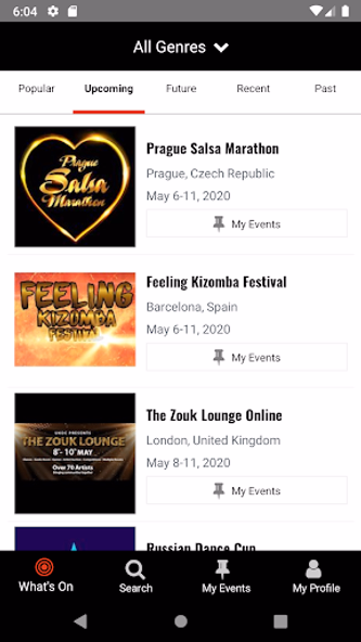 Danceplace Events Screenshot 2 - AppWisp.com Danceplace Events Screenshot 2 - AppWisp.com