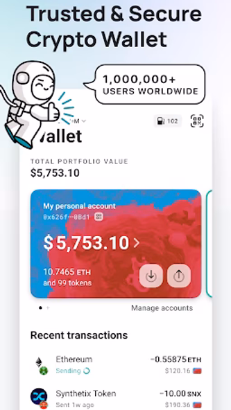 MEW crypto wallet: DeFi Web3 Screenshot 1 - AppWisp.com MEW crypto wallet: DeFi Web3 Screenshot 1 - AppWisp.com
