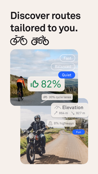 Beeline Bike Navigation Screenshot 1 - AppWisp.com