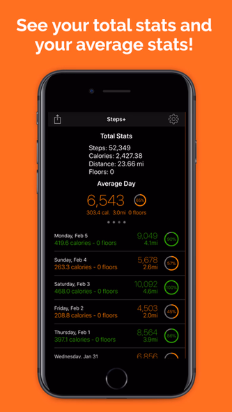 Steps+ Screenshot 4 - AppWisp.com Steps+ Screenshot 4 - AppWisp.com