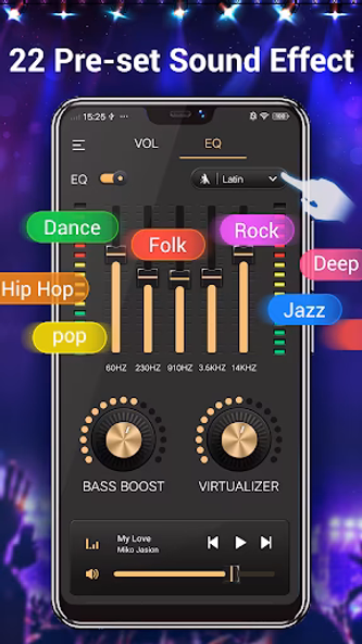 Equalizer & Bass Booster,Music Screenshot 4 - AppWisp.com Equalizer & Bass Booster,Music Screenshot 4 - AppWisp.com