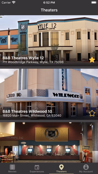 B&B Theatres Screenshot 4 - AppWisp.com B&B Theatres Screenshot 4 - AppWisp.com