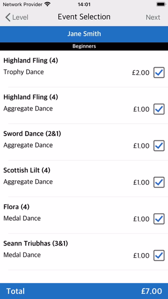 Highland Dancing Competitions Screenshot 4 - AppWisp.com Highland Dancing Competitions Screenshot 4 - AppWisp.com