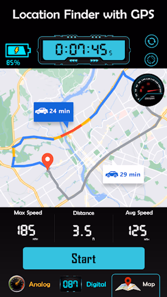 GPS Speedometer HUD Odometer Screenshot 3 - AppWisp.com GPS Speedometer HUD Odometer Screenshot 3 - AppWisp.com