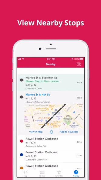 SF Muni Buses Screenshot 4 - AppWisp.com SF Muni Buses Screenshot 4 - AppWisp.com
