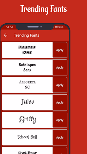 Font Manager for Huawei/Emui Screenshot 2 - AppWisp.com Font Manager for Huawei/Emui Screenshot 2 - AppWisp.com