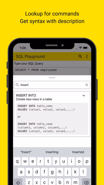 SQL Play — Learn SQL Screenshot 2 - AppWisp.com SQL Play — Learn SQL Screenshot 2 - AppWisp.com