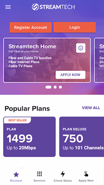 Streamtech Internet PH Screenshot 1 - AppWisp.com Streamtech Internet PH Screenshot 1 - AppWisp.com