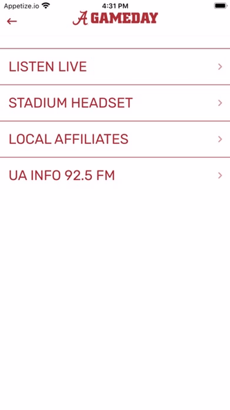 UA - Gameday Screenshot 4 - AppWisp.com UA - Gameday Screenshot 4 - AppWisp.com