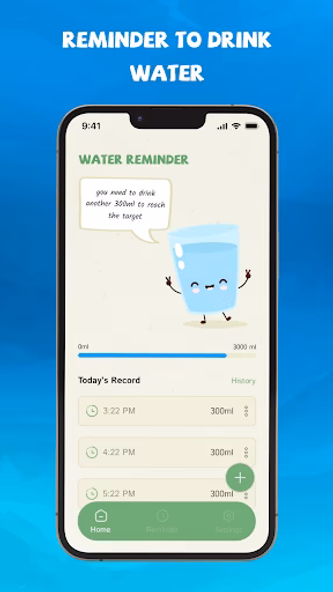 Drink Water Reminder & Tracker Screenshot 1 - AppWisp.com Drink Water Reminder & Tracker Screenshot 1 - AppWisp.com