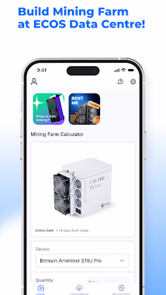 ECOS: Bitcoin & Crypto Mining Screenshot 3 - AppWisp.com ECOS: Bitcoin & Crypto Mining Screenshot 3 - AppWisp.com