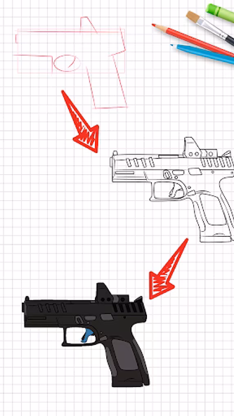 How to draw weapons step by st Screenshot 1 - AppWisp.com How to draw weapons step by st Screenshot 1 - AppWisp.com