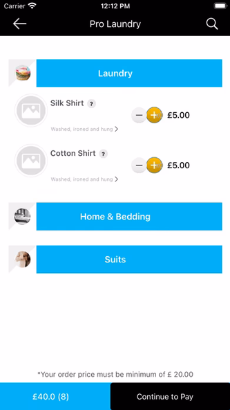 Pro Laundry Screenshot 3 - AppWisp.com Pro Laundry Screenshot 3 - AppWisp.com