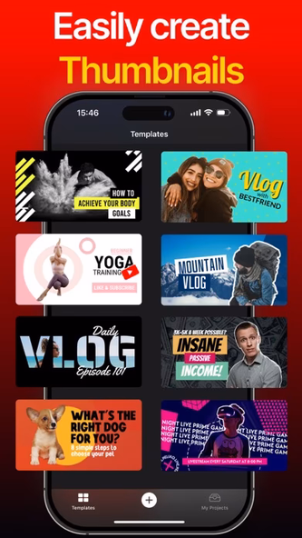 Thumbnail Maker - YT Templates Screenshot 1 - AppWisp.com Thumbnail Maker - YT Templates Screenshot 1 - AppWisp.com