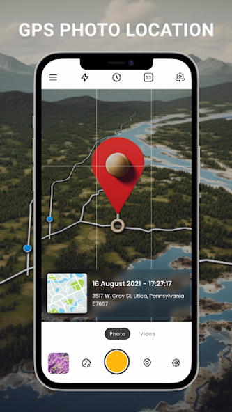 GPS Camera with Time Stamp Screenshot 1 - AppWisp.com GPS Camera with Time Stamp Screenshot 1 - AppWisp.com