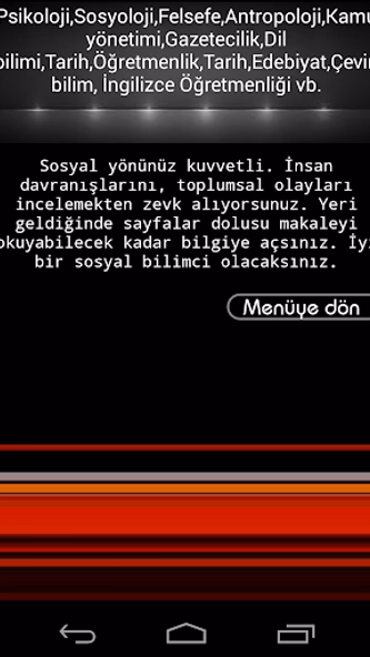 Meslek Testi Screenshot 3 - AppWisp.com Meslek Testi Screenshot 3 - AppWisp.com