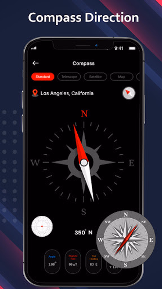 Digital Compass for Android Screenshot 1 - AppWisp.com Digital Compass for Android Screenshot 1 - AppWisp.com