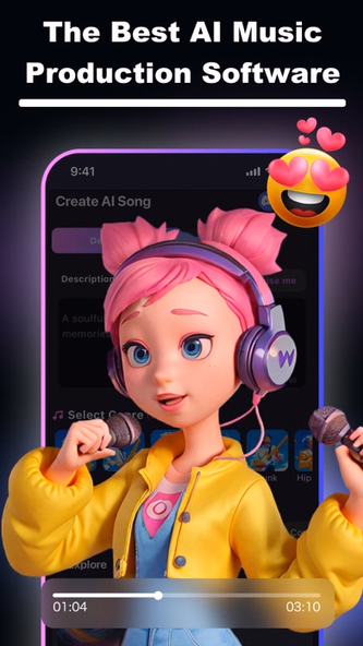 Music Maker: AI Song Generator Screenshot 2 - AppWisp.com Music Maker: AI Song Generator Screenshot 2 - AppWisp.com