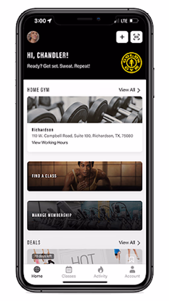 Gold's Gym Screenshot 2 - AppWisp.com