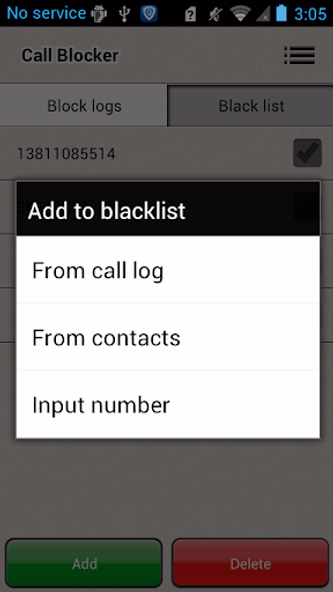 Call Blocker Screenshot 3 - AppWisp.com Call Blocker Screenshot 3 - AppWisp.com