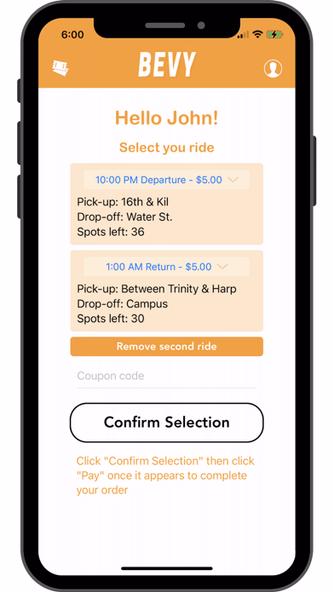 Bevy Bus Screenshot 1 - AppWisp.com Bevy Bus Screenshot 1 - AppWisp.com