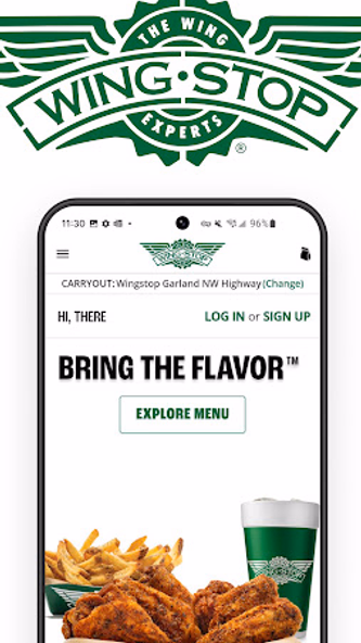 Wingstop Screenshot 1 - AppWisp.com Wingstop Screenshot 1 - AppWisp.com