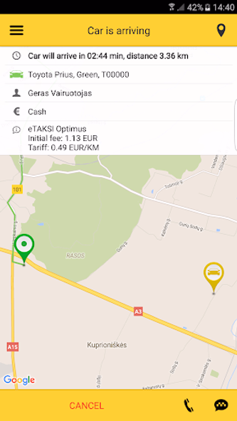eTAKSI - get taxi in Lithuania Screenshot 3 - AppWisp.com eTAKSI - get taxi in Lithuania Screenshot 3 - AppWisp.com