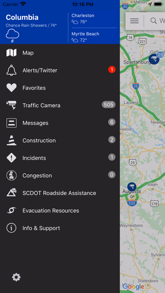 511 South Carolina Traffic Screenshot 3 - AppWisp.com 511 South Carolina Traffic Screenshot 3 - AppWisp.com