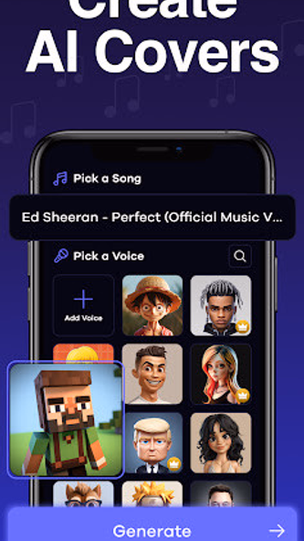 Melodia - AI Cover & AI Music Screenshot 3 - AppWisp.com Melodia - AI Cover & AI Music Screenshot 3 - AppWisp.com