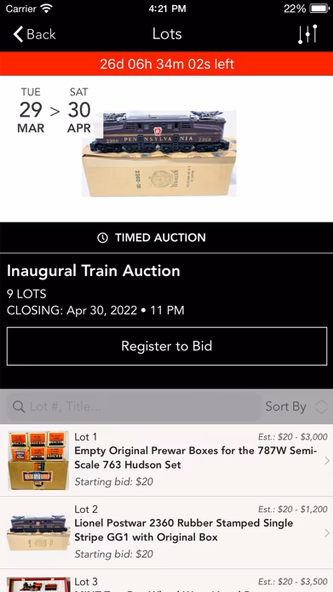 Gregory Hake Auctions LLC Screenshot 2 - AppWisp.com Gregory Hake Auctions LLC Screenshot 2 - AppWisp.com