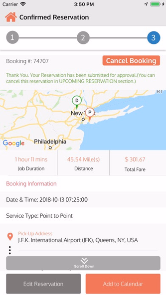 Meridian Limo Passenger App Screenshot 3 - AppWisp.com Meridian Limo Passenger App Screenshot 3 - AppWisp.com
