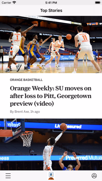 Orange Basketball News Screenshot 1 - AppWisp.com Orange Basketball News Screenshot 1 - AppWisp.com