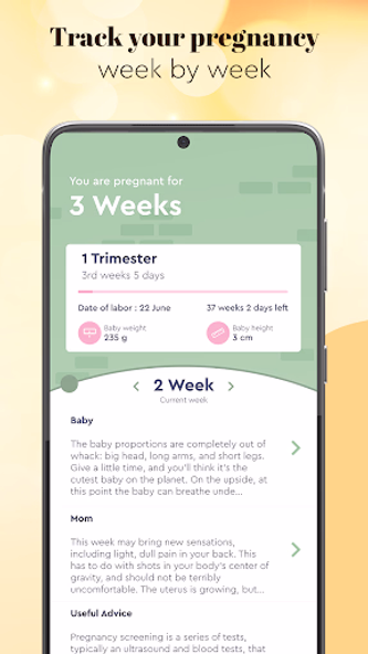 Pregnancy Tracker Screenshot 1 - AppWisp.com Pregnancy Tracker Screenshot 1 - AppWisp.com