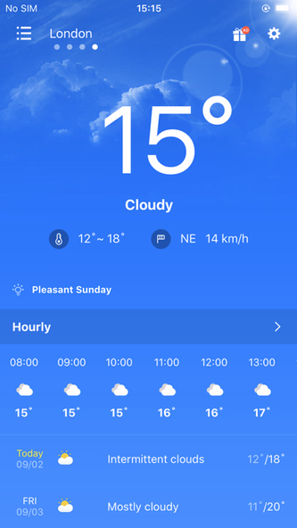 Weather forecast & Alerts Screenshot 1 - AppWisp.com Weather forecast & Alerts Screenshot 1 - AppWisp.com