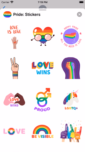 Pride: Stickers Screenshot 3 - AppWisp.com Pride: Stickers Screenshot 3 - AppWisp.com