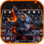 Flaming Wolf Keyboard Theme - AppWisp.com