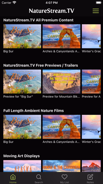 NatureStream.TV Screenshot 2 - AppWisp.com NatureStream.TV Screenshot 2 - AppWisp.com