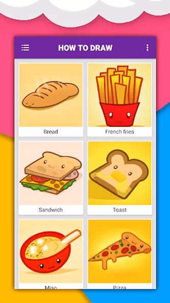 How to draw cute food by steps Screenshot 3 - AppWisp.com How to draw cute food by steps Screenshot 3 - AppWisp.com