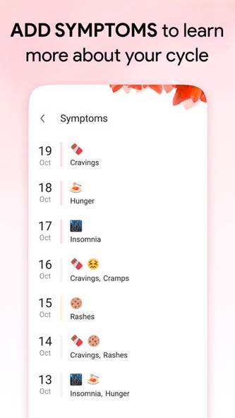Cycle Tracker: Period Calendar Screenshot 4 - AppWisp.com Cycle Tracker: Period Calendar Screenshot 4 - AppWisp.com