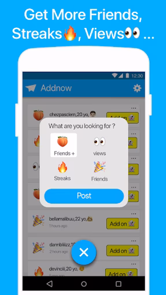 Friends for Snapchat - AddNow Screenshot 2 - AppWisp.com Friends for Snapchat - AddNow Screenshot 2 - AppWisp.com